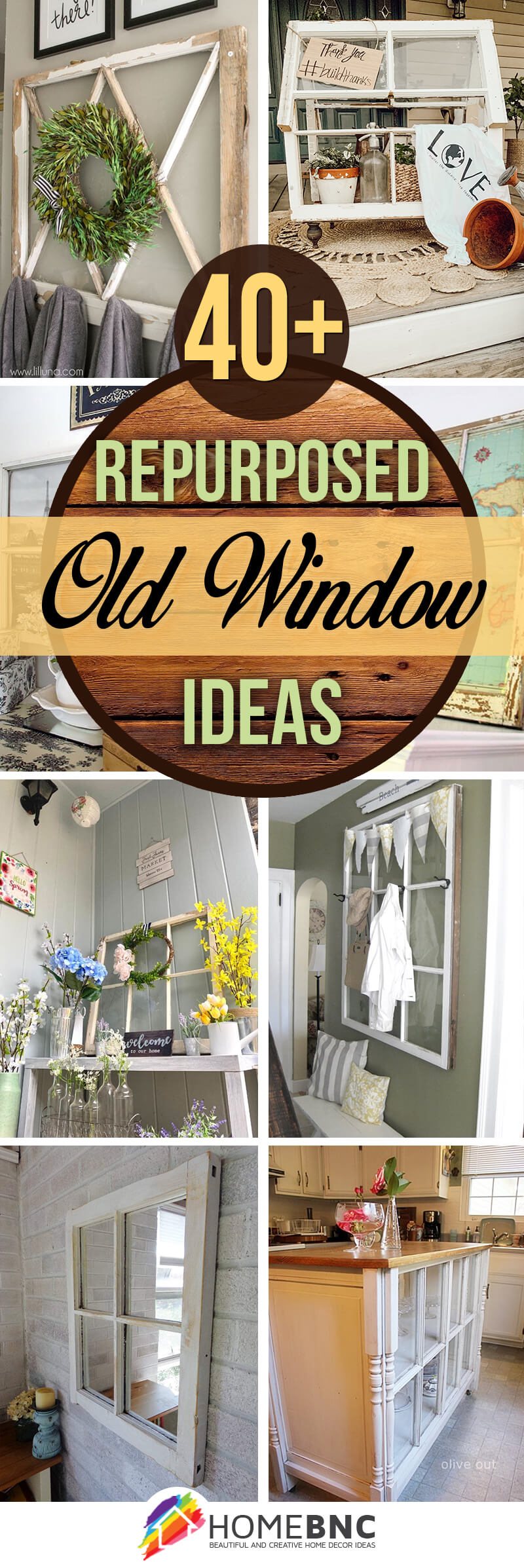 Repurposed Old Window Ideas