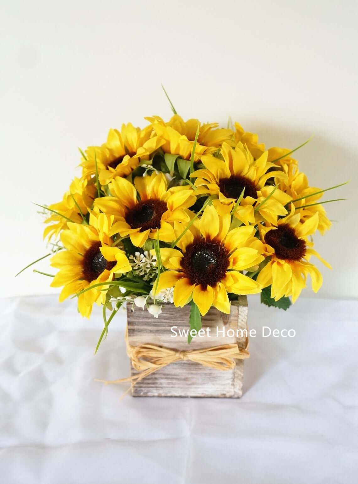 Sweet Silk Sunflower Arrangement Centerpiece