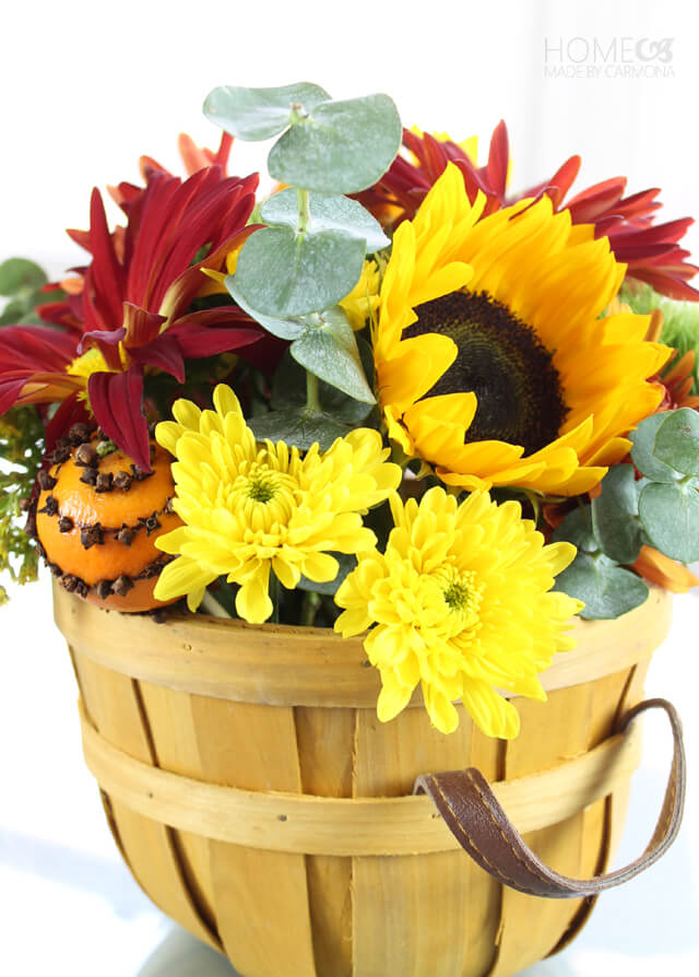 Relaxing Orange Pomander Floral Bouquet