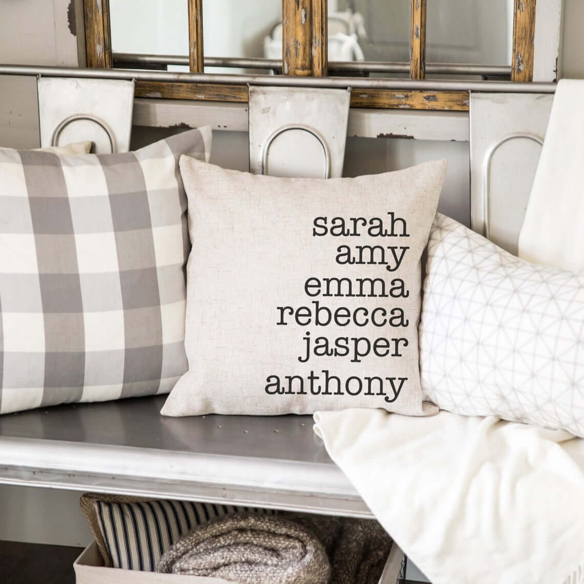 Put Everyone's Name on This Throw Pillow Case