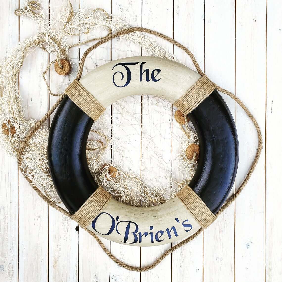 Personalized Nautical Life Ring Decoration