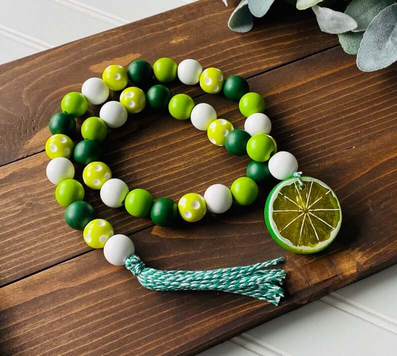 Colorful Lime Margarita Bead Garland