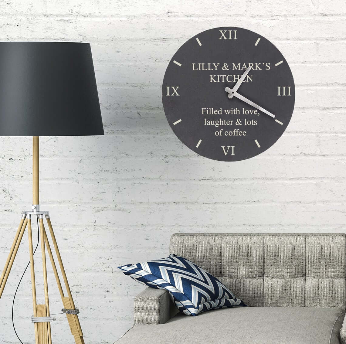 Write Any Message on This Slate Clock