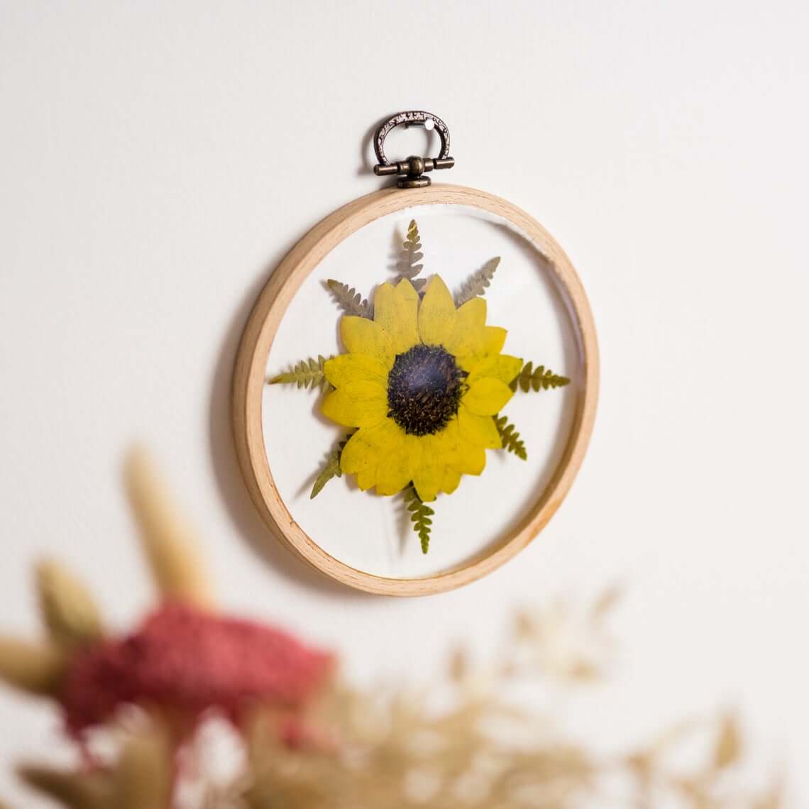 Floral Sunflower Wall Hanging Accessory