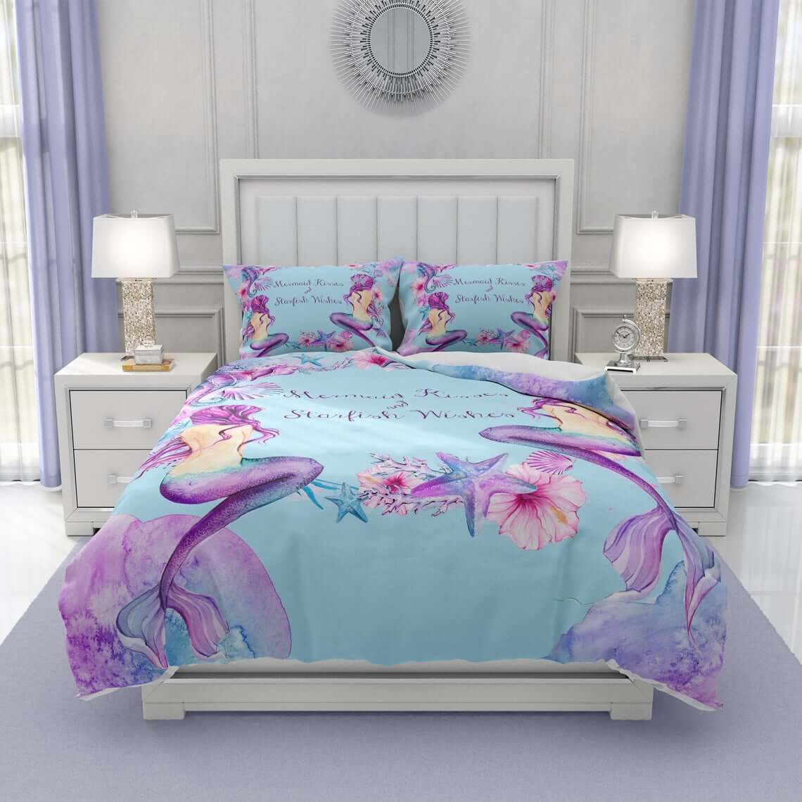 Spectacular Mermaid Themed Pillows and Beddings