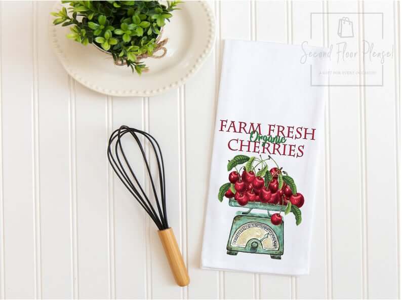 Cherry Kitchen Tea Towel Design