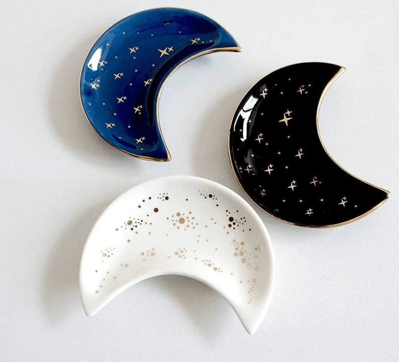 Ceramic Moon Trinket Dish Design