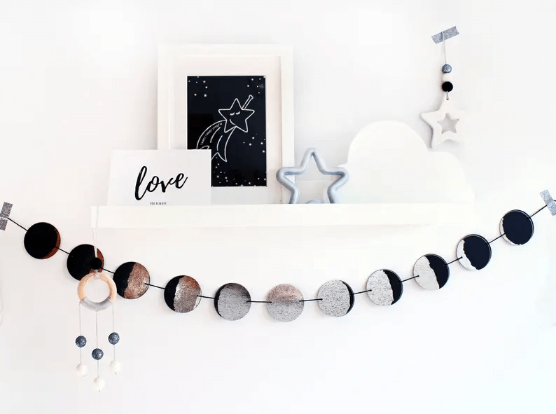 Fun and Lively Moon Phase Garland