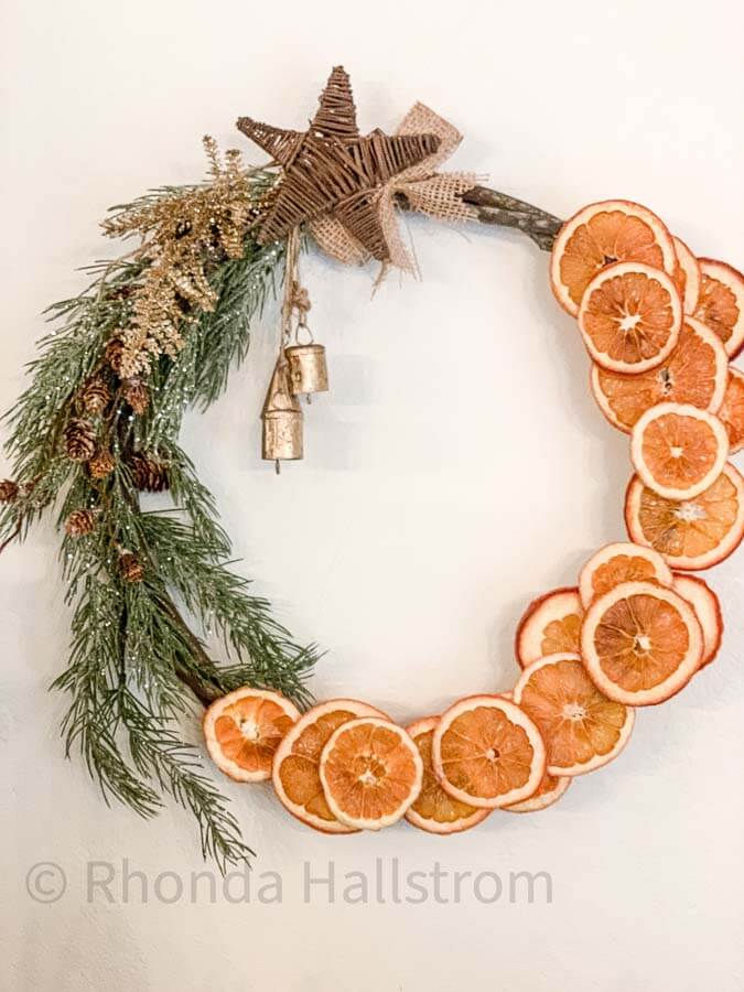 Dried Orange Rustic Holiday Wreath