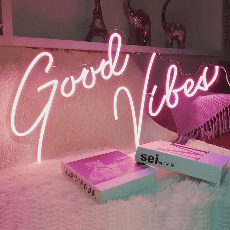 Good Vibes Neon Home Decor