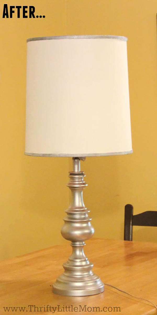 Painted Silver Lamp Upgrade Design