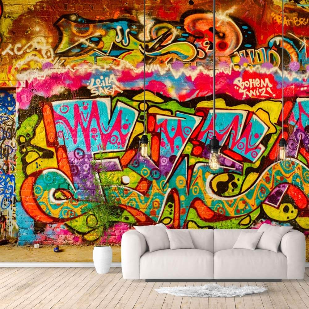 Colorful Graffiti Street Art Wallpaper Mural