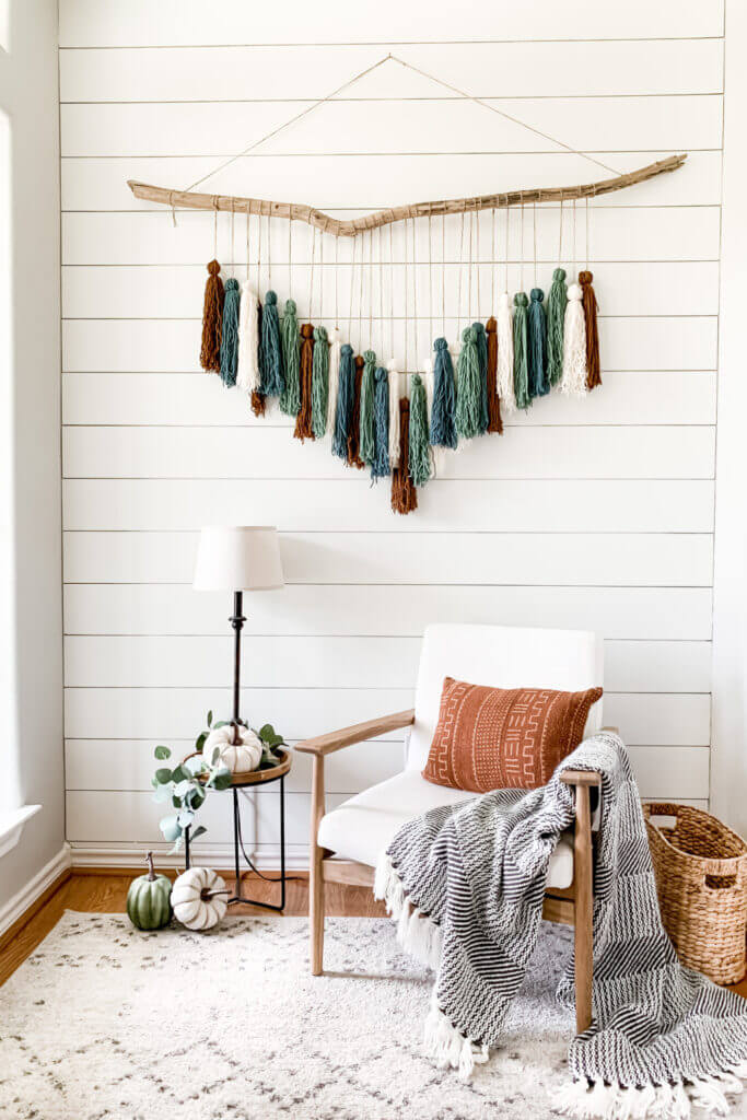 Rustic Boho Branch Yarn Wall Art