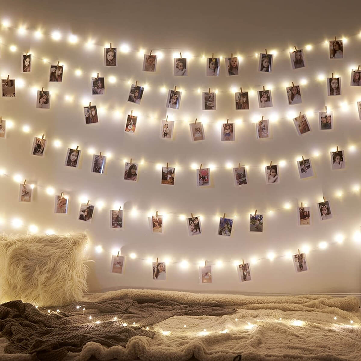 Whimsical Photo Clip String Lights