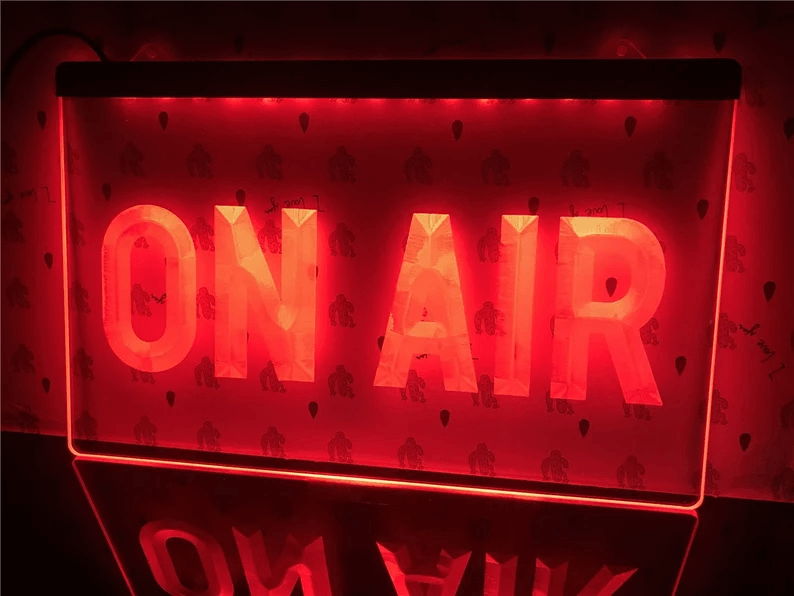 Cool Radio Station On Air Neon Flair