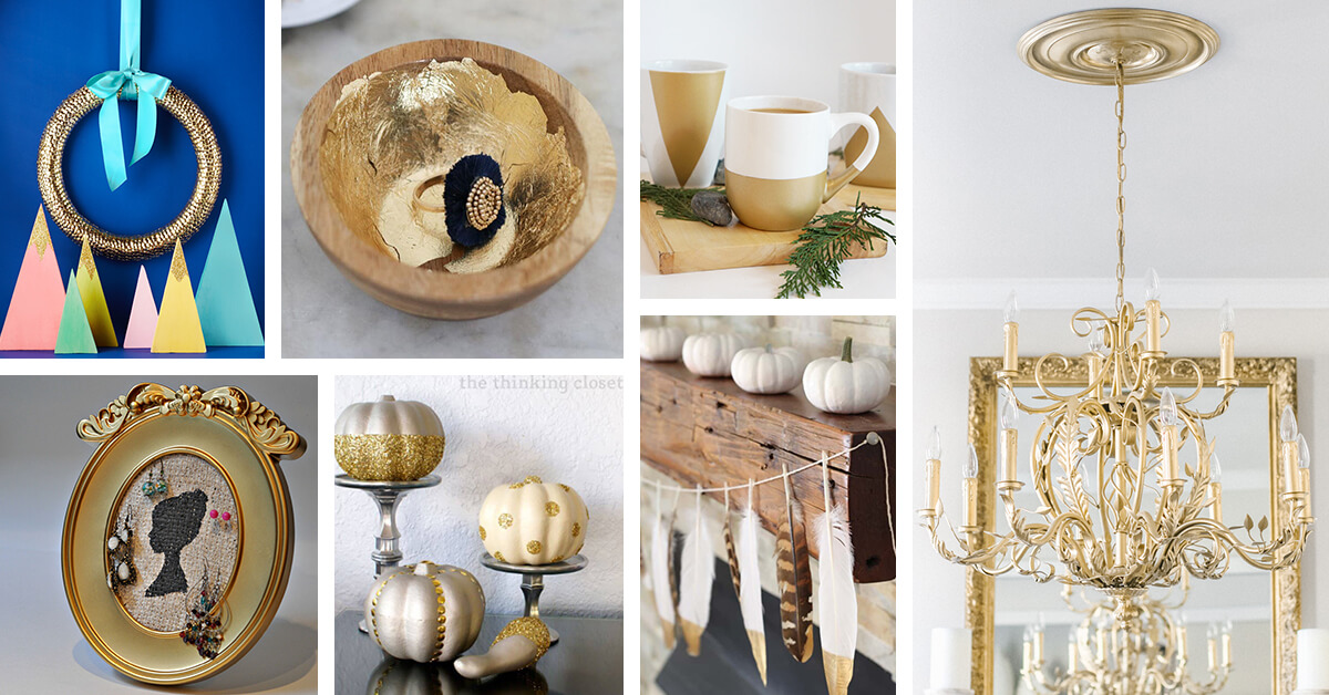 Featured image for 26 Gorgeous DIY Gold Projects For a Classy Touch to Your Simply Modern Home