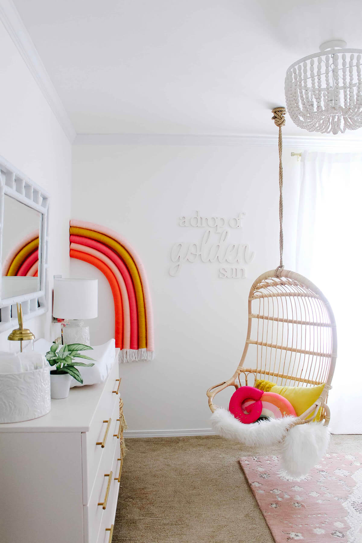 Awesome Homemade Rainbow Wall Decoration