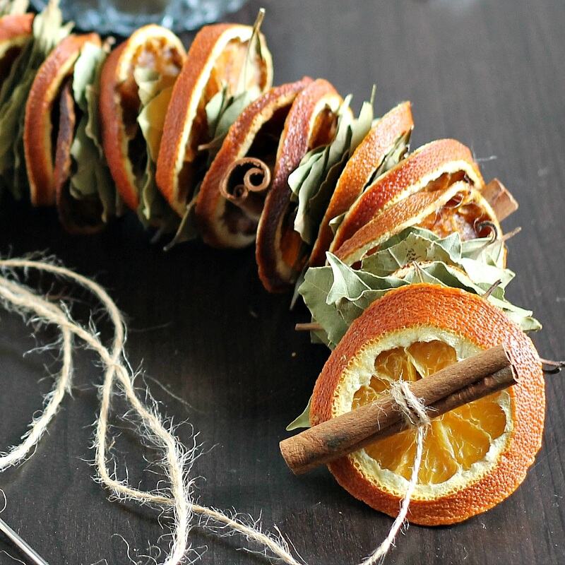 Unique Fragrant Garland Formed From Botanicals