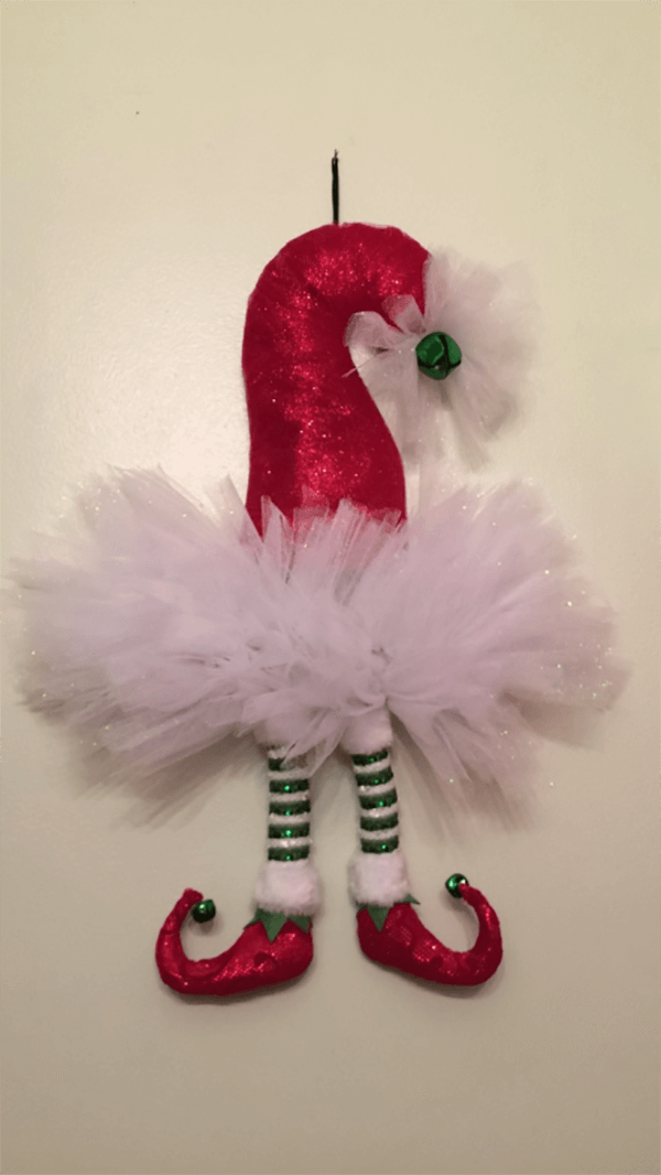 Cute Christmas Santa Hat Wreath