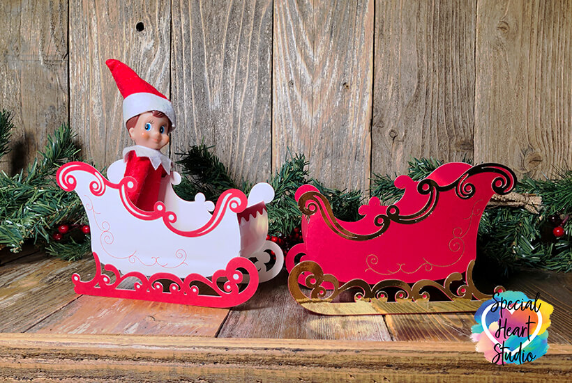 Beautiful 3D Printed Santa Sleigh