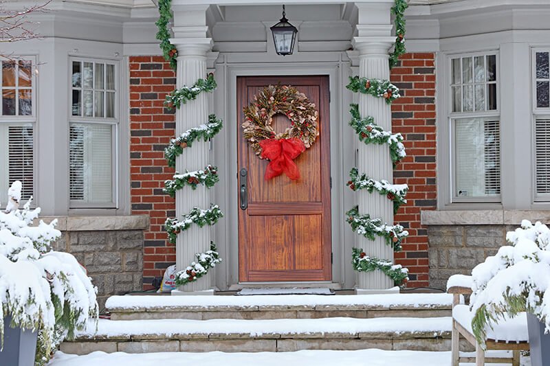 Ideal Christmas wreath sizes