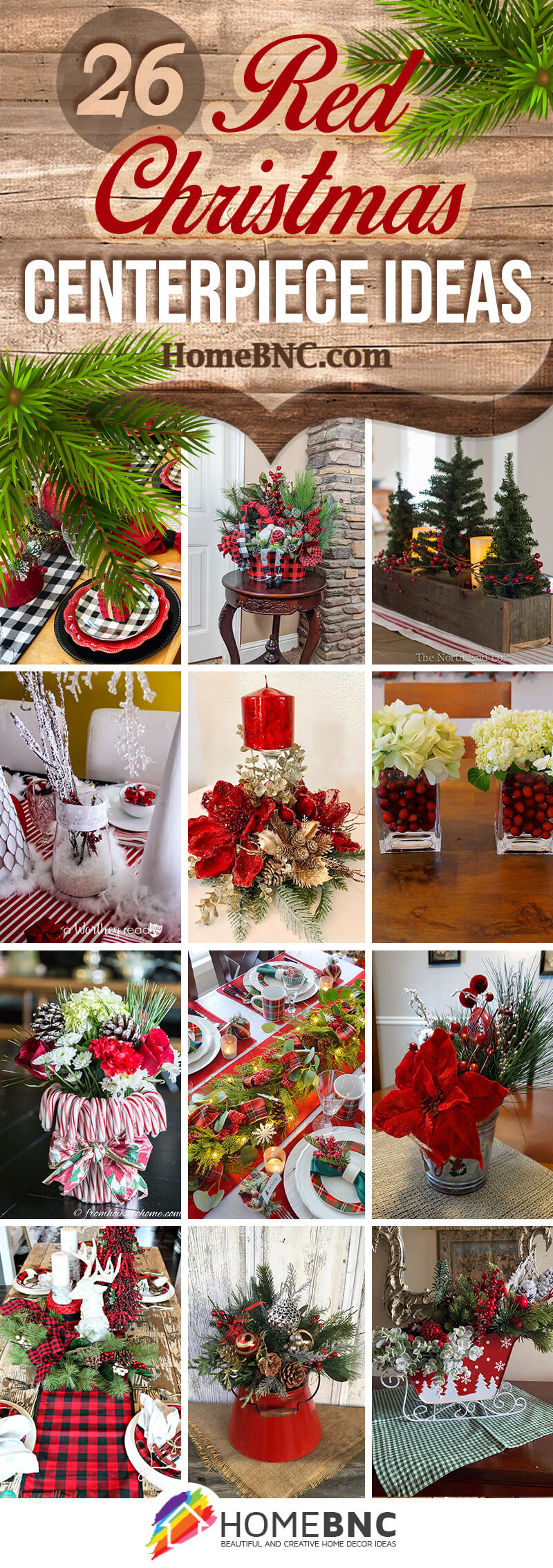 Best Red Christmas Centerpiece Ideas