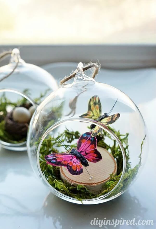 Butterfly Christmas Ornaments Straight from a Storybook