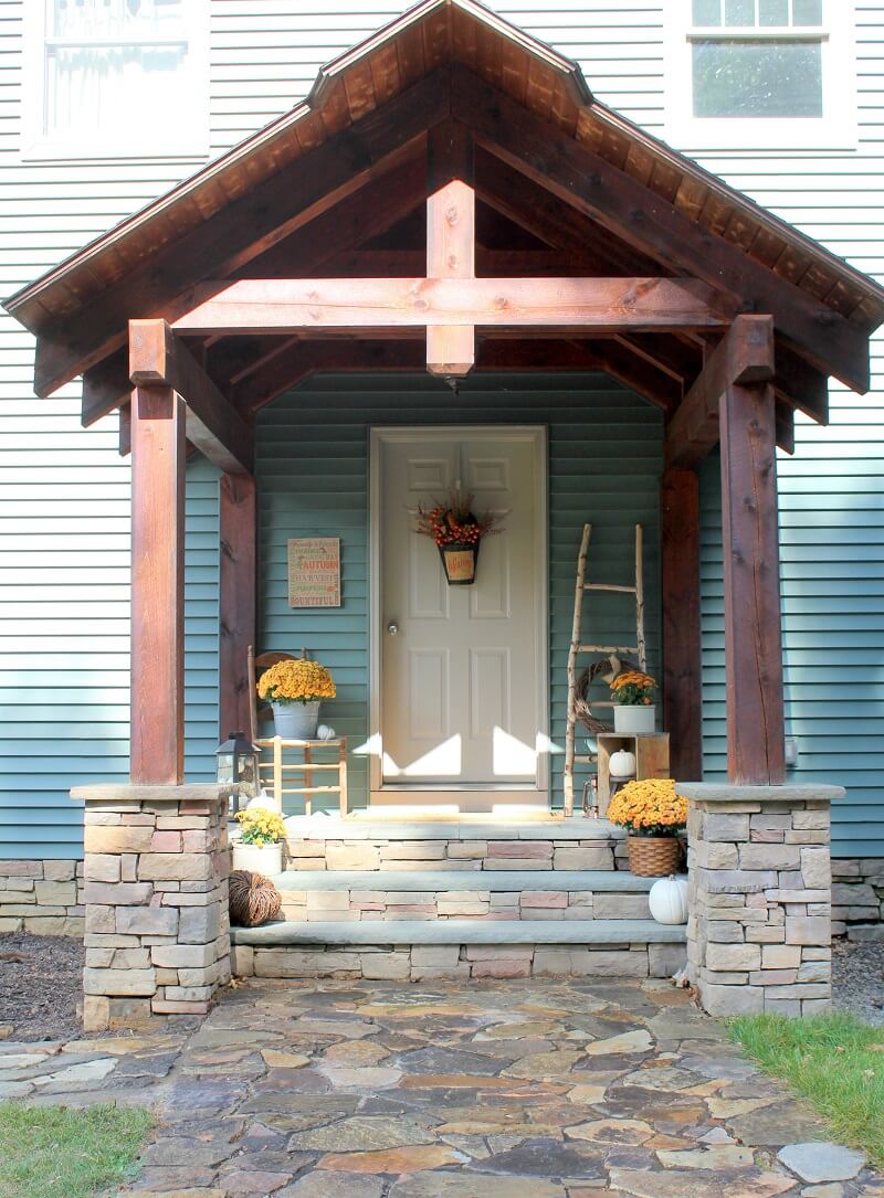 Fall-Inspired Homemade Birch Ladder