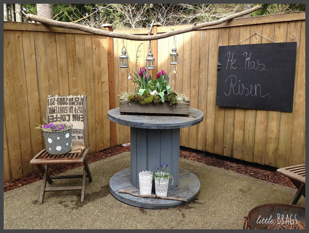 Rustic Wooden Box Planter