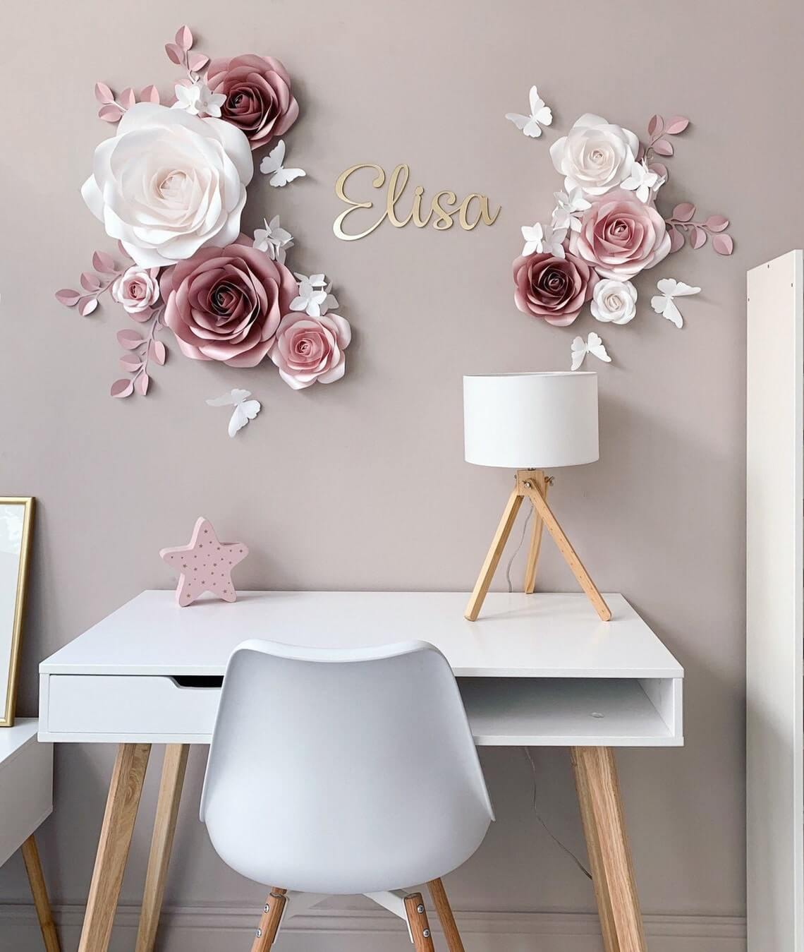 Elegant Pastel Colored Paper Flowers