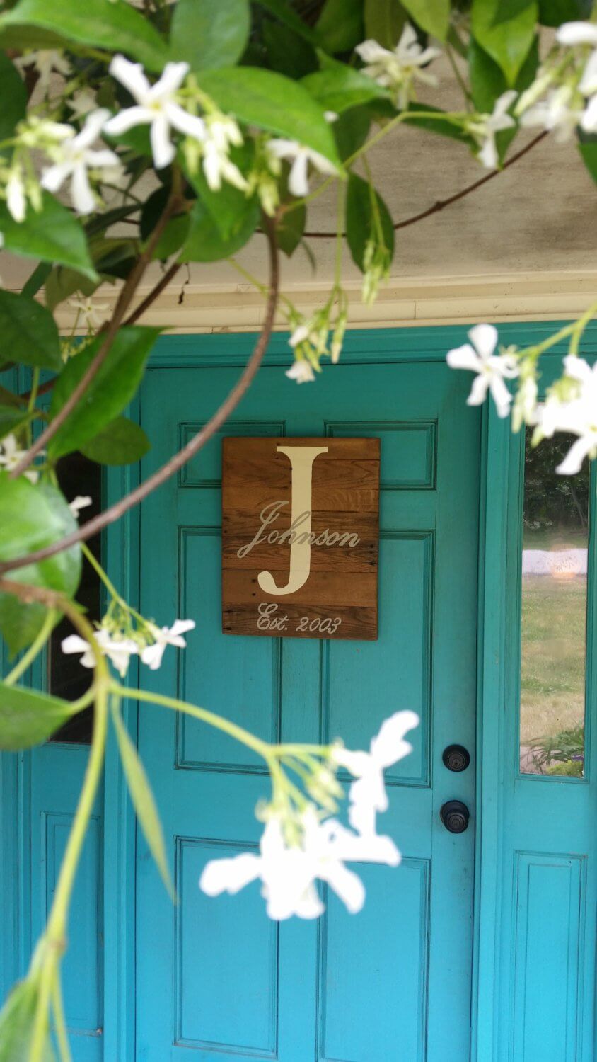 Classy Family Personalized Initial Nameplate