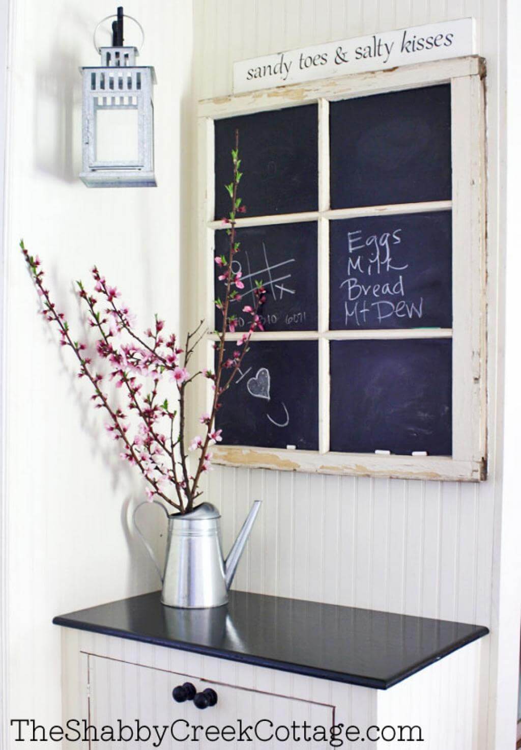 Unique Chalkboard Paint Window Project