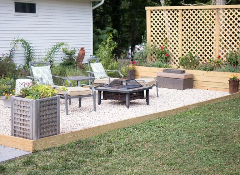 Great Pea Gravel Garden Patio Décor