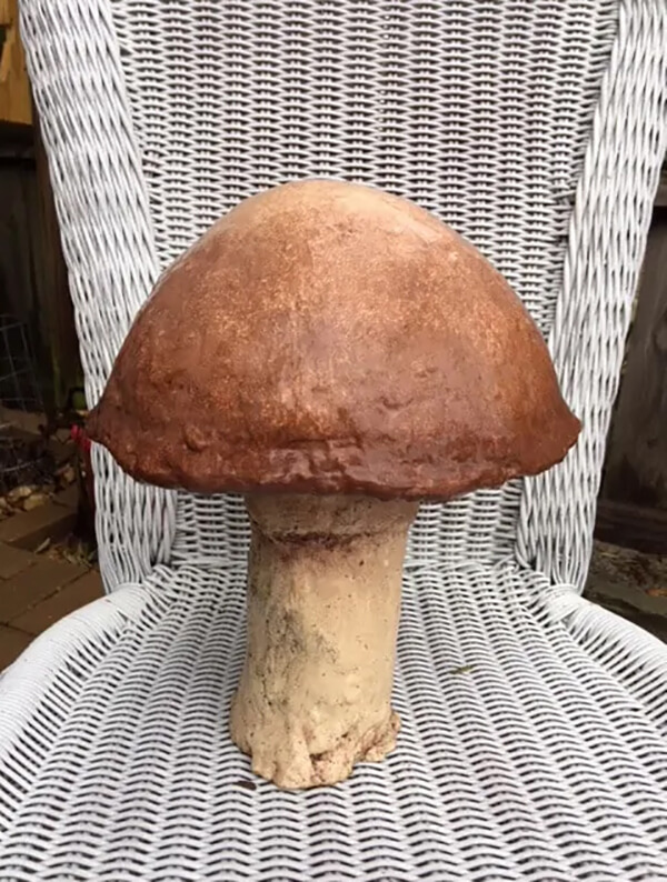 Waterproof Paper Mache Mushroom Art