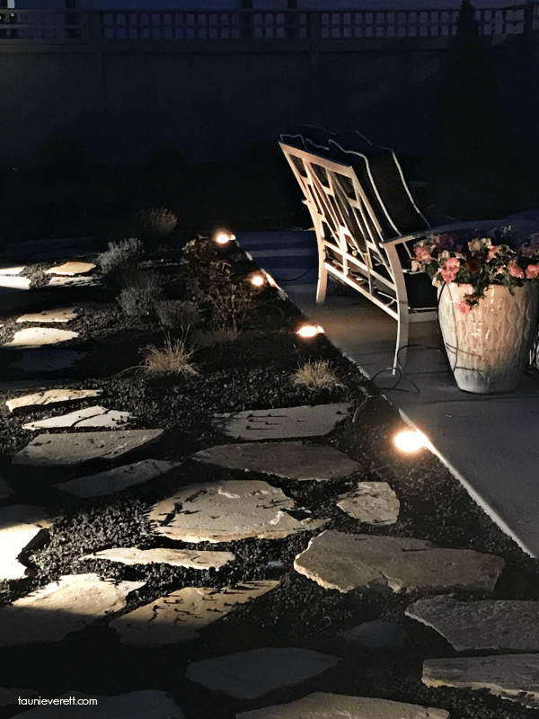 DIY Landscaping Lights for Sidewalks and Pathways