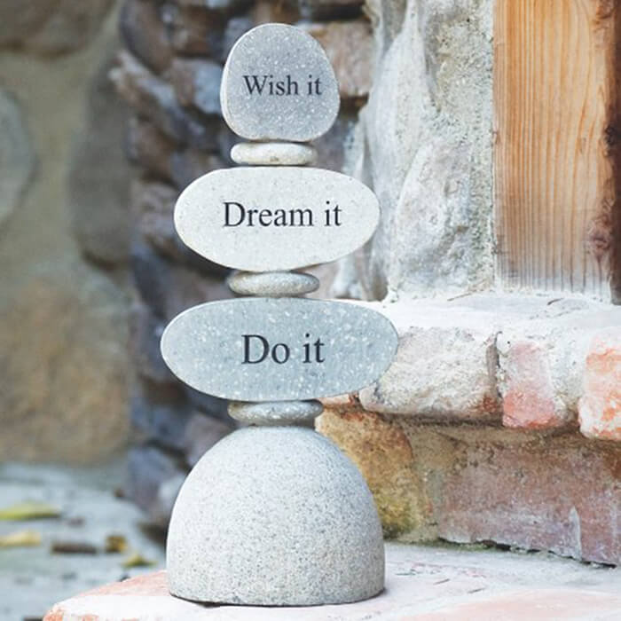 Inspirational Balanced Zen Garden Stones