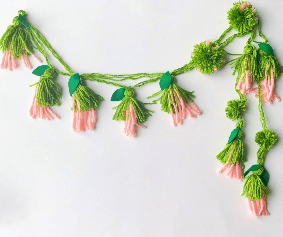 Flower Blossom Handmade Spring Garland Idea