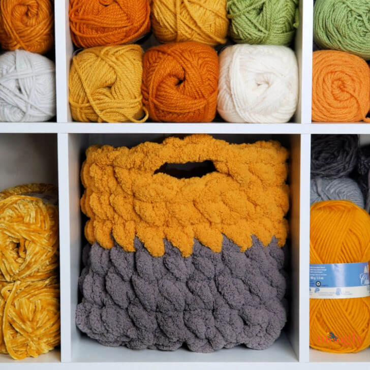 Cool Crocheted Cube Storage Bin