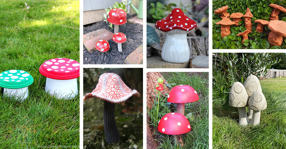 Featured image for “23 Whimsical DIY Outdoor Mushroom Ideas for a Magical Garden”