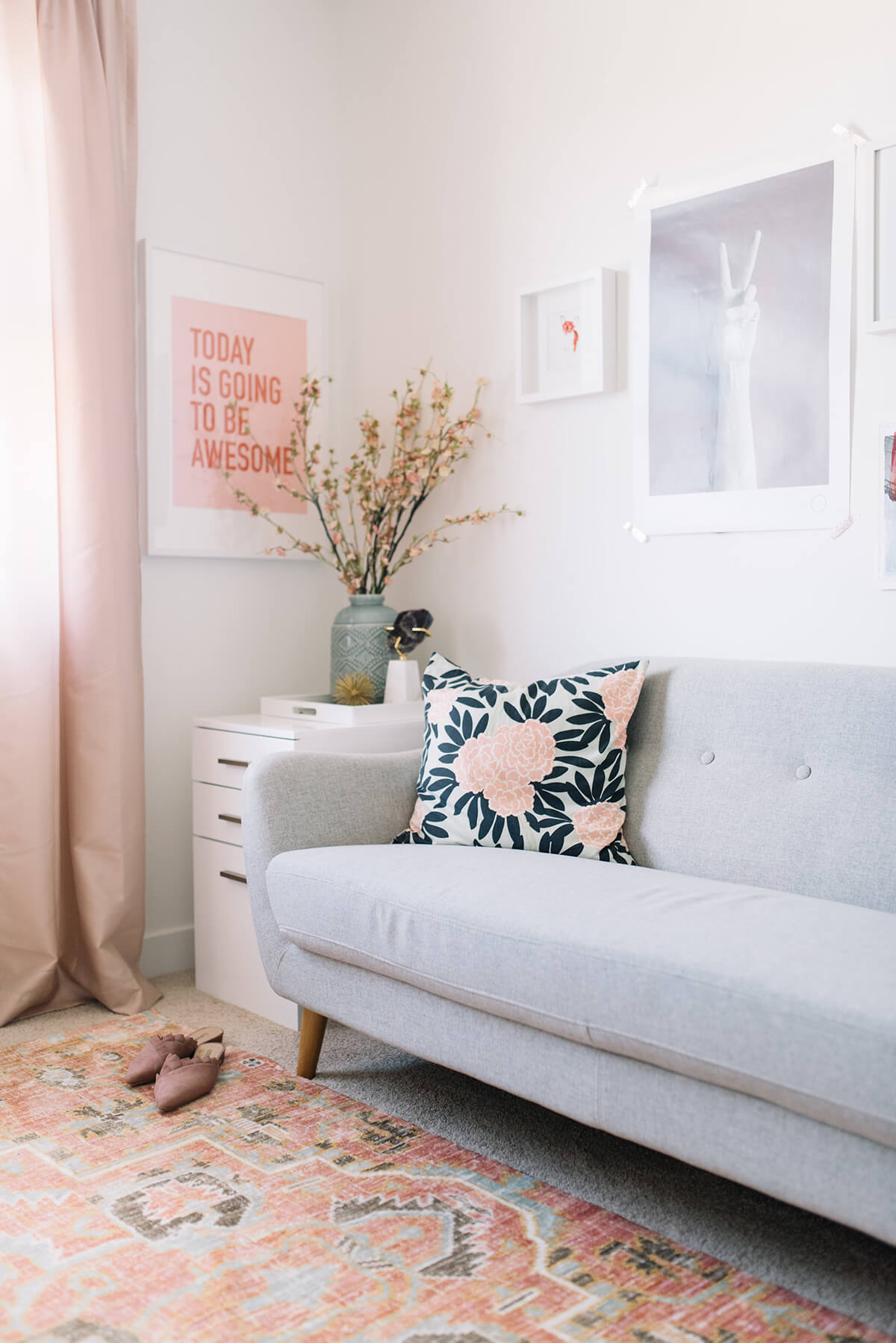 Joyfully Bright Home Office Layout