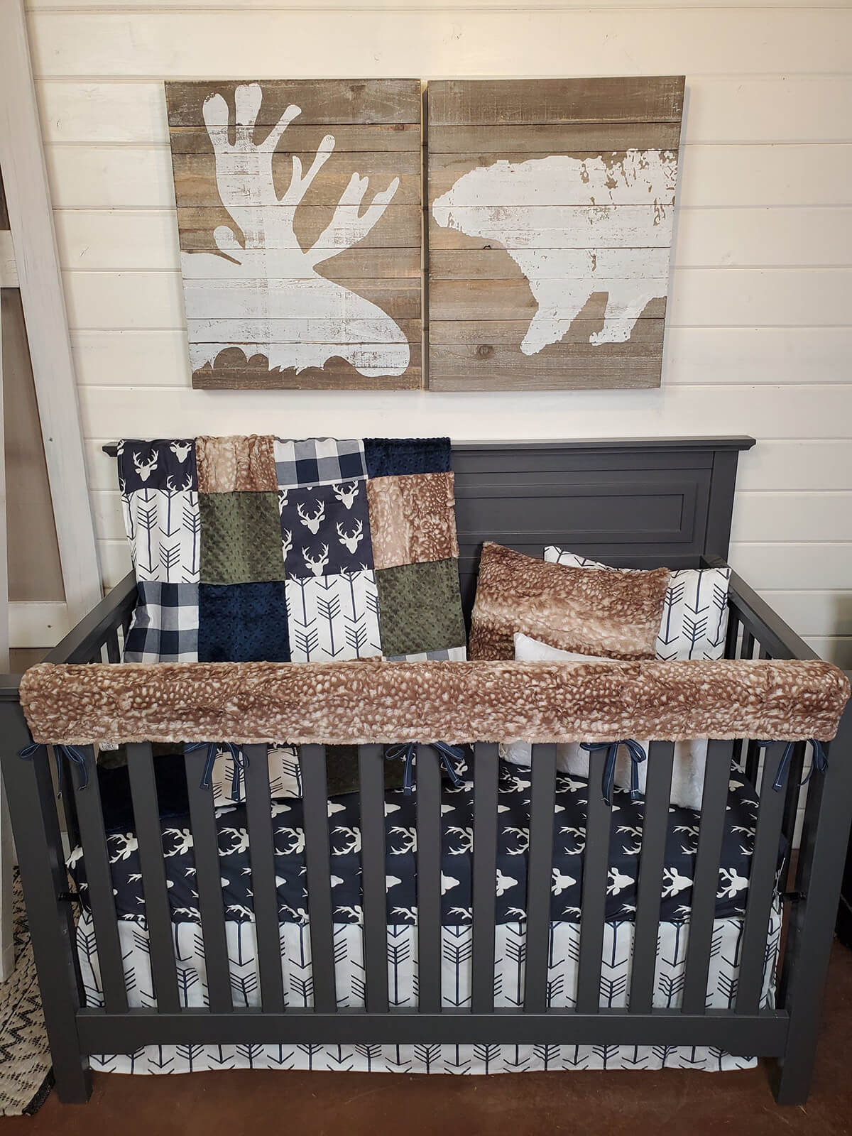 Luxurious Fawn Crib Bedding Set