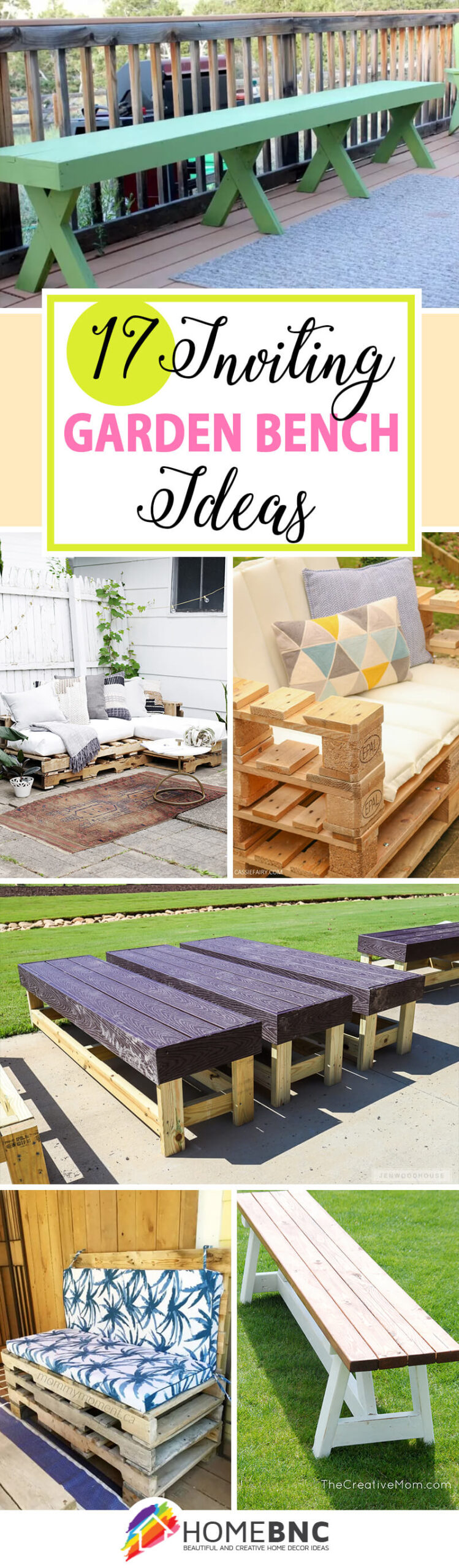 Best DIY Garden Bench Ideas