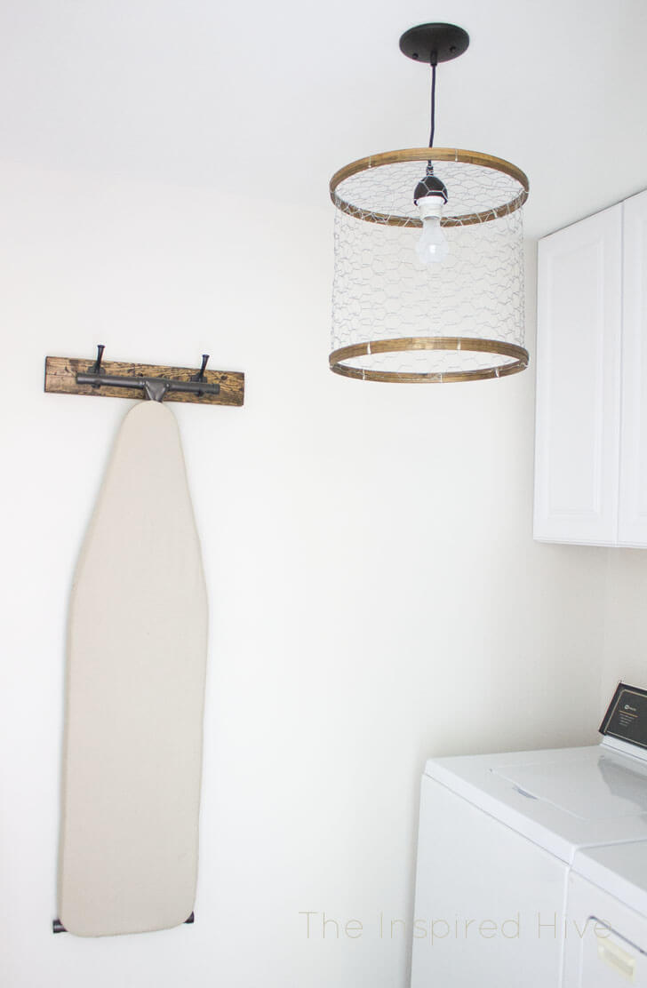 DIY Chicken Wire Light Fixture