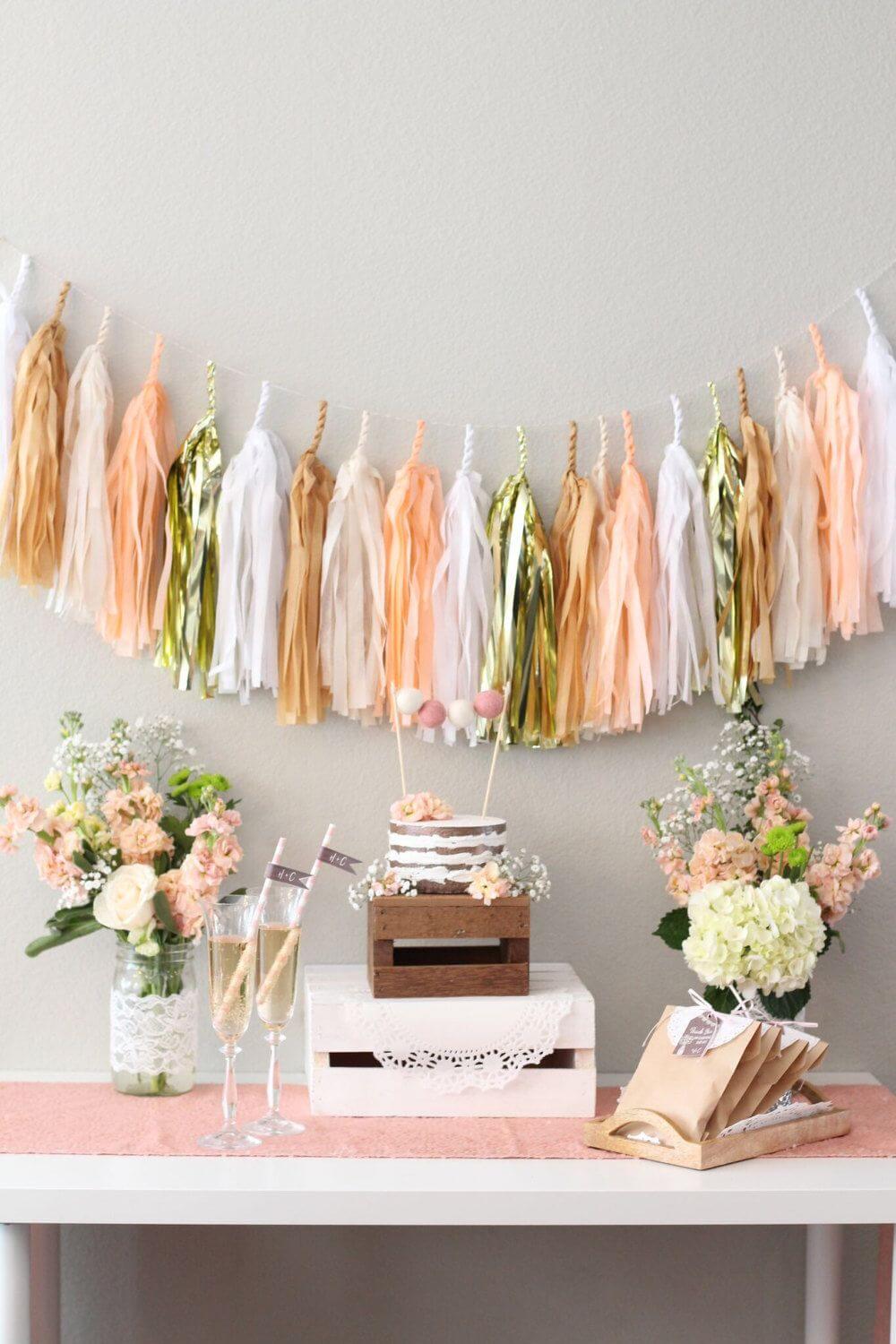 Customizable Tassel Garland in Soft Pinks