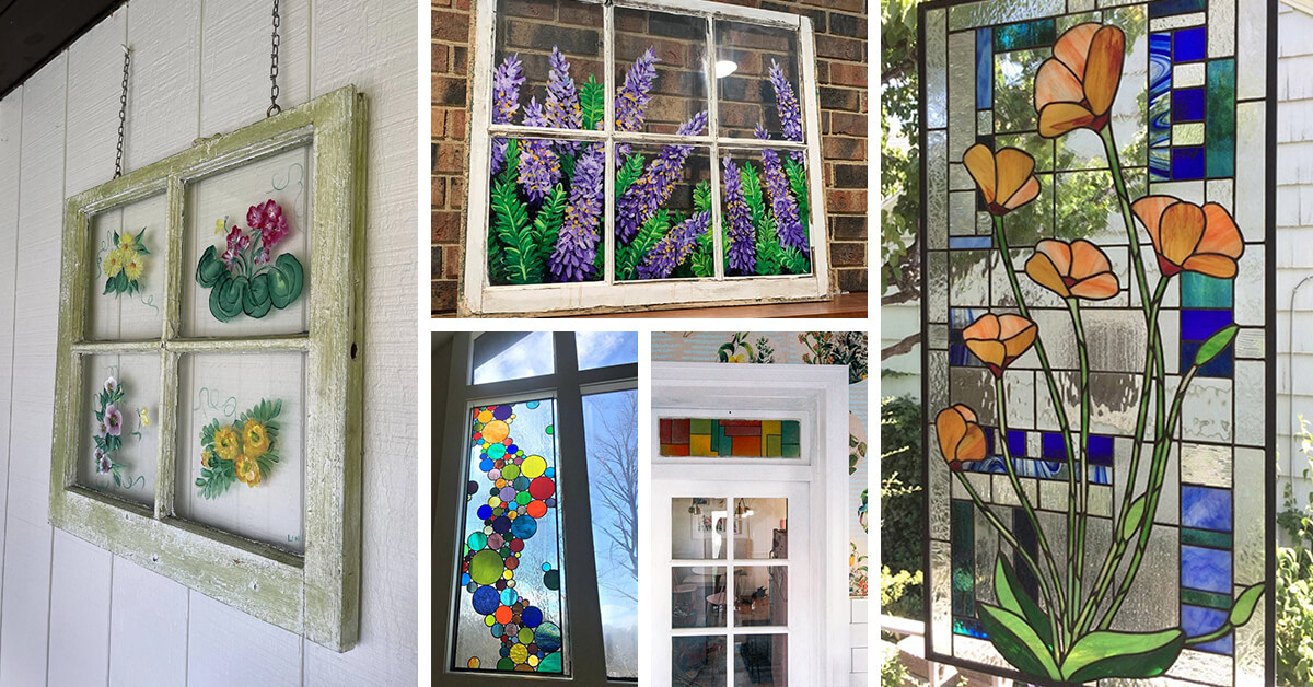 Featured image for 19 Incredible Hand Painted Window Ideas to Fancy Up Your Home