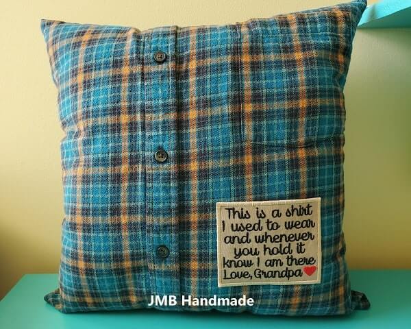 Shirt-inspired Pillow for Lasting Memories