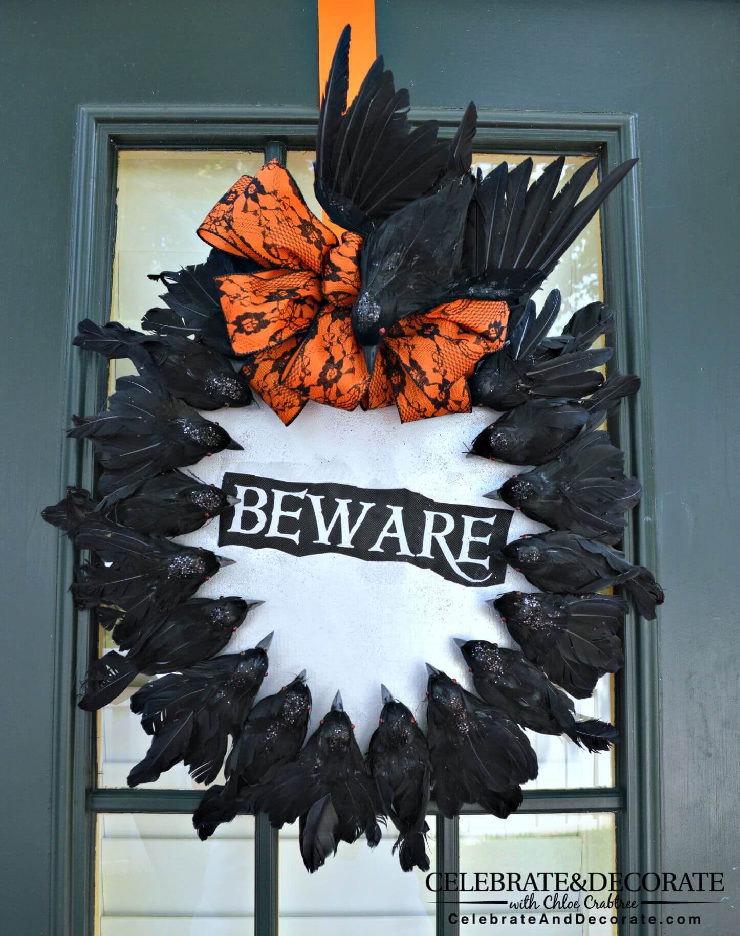 A Frightening Murder of Crows Wreath