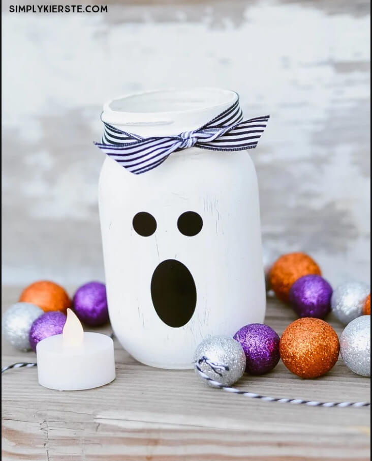 Handmade Halloween Crafts Made From Canning Jars