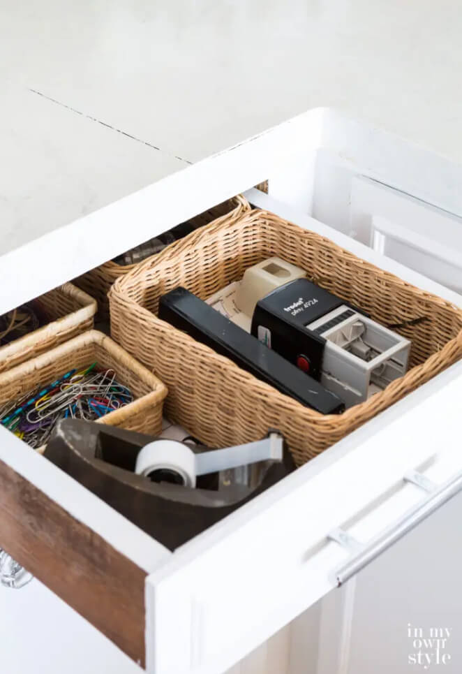 Cool Small Drawer Basket Organizers