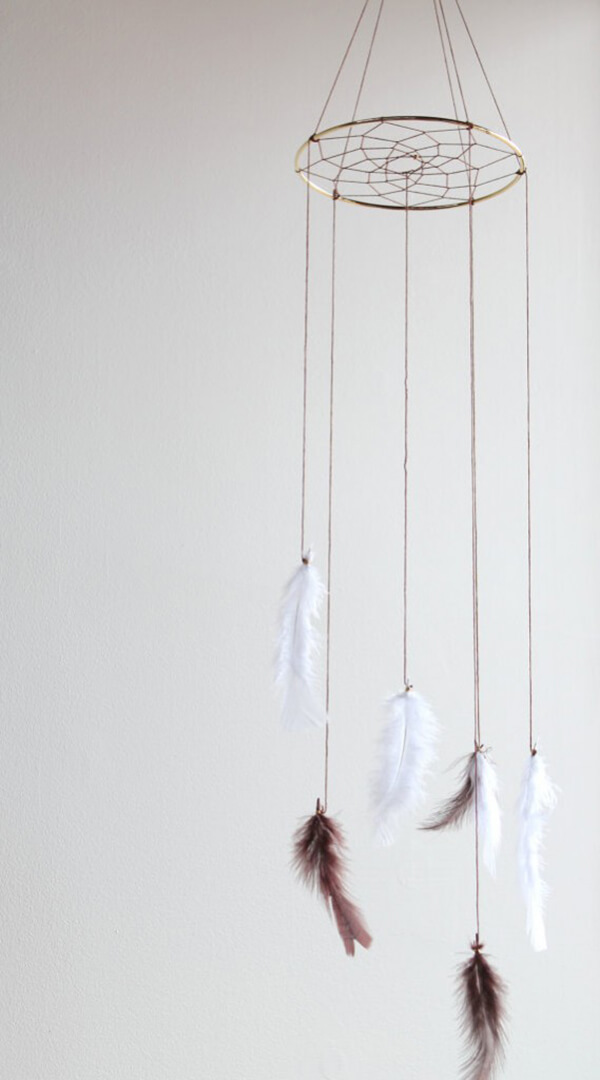 Feather Dreamcatcher Baby Hanging Mobile